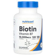 <img alt="Nutricost, Biotin, 10,000 mcg, 120 Capsules" title="Nutricost, Biotin, 10,000 mcg, 120 Capsules,810139572534"