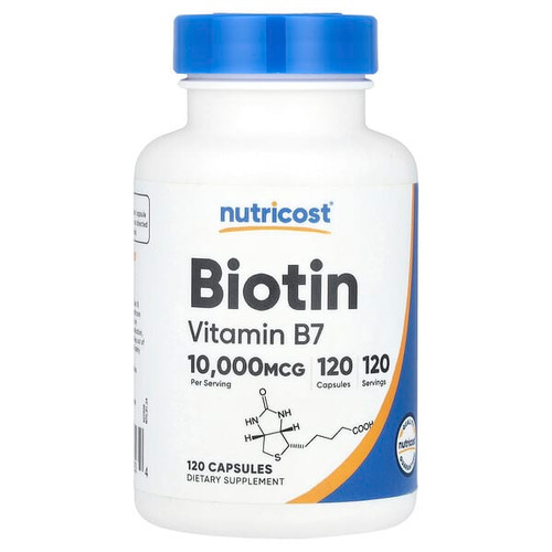 <img alt="Nutricost, Biotin, 10,000 mcg, 120 Capsules" title="Nutricost, Biotin, 10,000 mcg, 120 Capsules,810139572534"