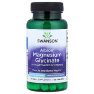 <img alt="Swanson Vitamins, Albion Magnesium Glycinate with Activated B Vitamins, 60 Tablets" title="Swanson Vitamins, Albion Magnesium Glycinate with Activated B Vitamins, 60 Tablets,087614027180"
