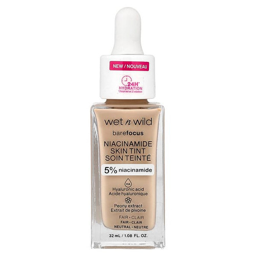 <img alt="wet n wild, Barefocus, Niacinamide Skin Tint, 1116087 Fair, 1.08 fl oz (32 ml)" title="wet n wild, Barefocus, Niacinamide Skin Tint, 1116087 Fair, 1.08 fl oz (32 ml),077802160874"