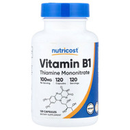 <img alt="Nutricost, Vitamin B1, 100 mg, 120 Capsules" title="Nutricost, Vitamin B1, 100 mg, 120 Capsules,857077008855"