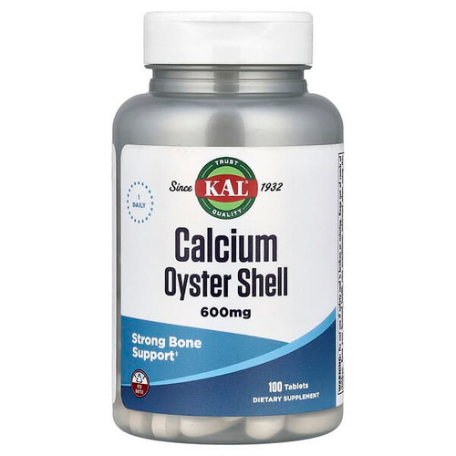 <img alt="KAL, Calcium Oyster Shell, 600 mg, 100 Tablets" title="KAL, Calcium Oyster Shell, 600 mg, 100 Tablets,021245832102"