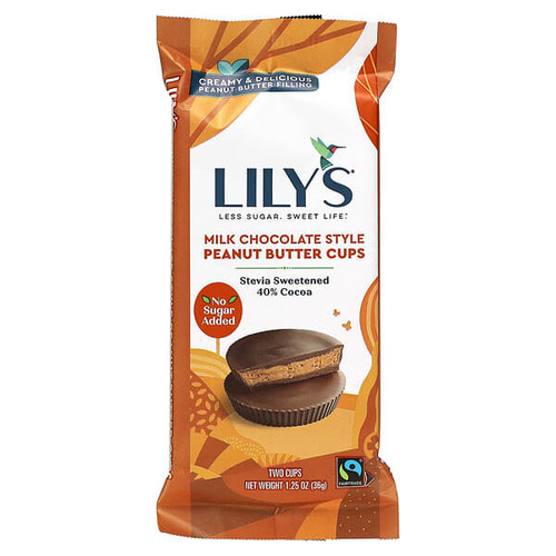 <img alt="3 PACK of Lilys Sweets, Peanut Butter Cups, Milk Chocolate Style, 2 Cups, 1.25 oz (36 g)" title="3 PACK of Lilys Sweets, Peanut Butter Cups, Milk Chocolate Style, 2 Cups, 1.25 oz (36 g),810003460592"