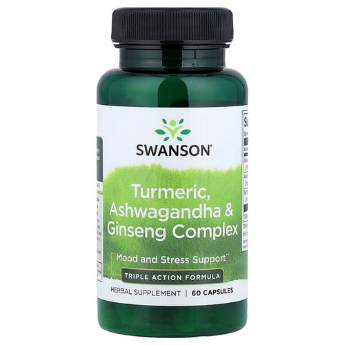 <img alt="Swanson Vitamins, Turmeric, Ashwagandha & Ginseng Complex, 60 Capsules" title="Swanson Vitamins, Turmeric, Ashwagandha & Ginseng Complex, 60 Capsules,087614115719"