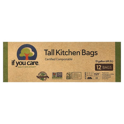 <img alt="If You Care, Tall Kitchen Bags, 13 Gallon, 12 Bags" title="If You Care, Tall Kitchen Bags, 13 Gallon, 12 Bags,770009250651"