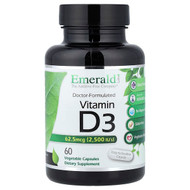 <img alt="Emerald Laboratories, Vitamin D3, 60 Vegetable Capsules" title="Emerald Laboratories, Vitamin D3, 60 Vegetable Capsules,743650003624"