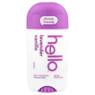 <img alt="Hello, 24 Hr Deodorant with Shea Butter, Lavender Vanilla, 2.6 oz (73 g)" title="Hello, 24 Hr Deodorant with Shea Butter, Lavender Vanilla, 2.6 oz (73 g),819156023029"