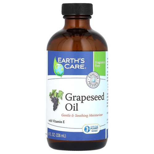 <img alt="Earths Care, Grapeseed Oil, 8 fl oz (236 ml)" title="Earths Care, Grapeseed Oil, 8 fl oz (236 ml),857307003162"