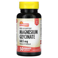 <img alt="Sundance Vitamins, High Absorption Magnesium Glycinate, 665 mg, 50 Quick Release Capsules" title="Sundance Vitamins, High Absorption Magnesium Glycinate, 665 mg, 50 Quick Release Capsules,840093140807"