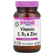 <img alt="Bluebonnet Nutrition, Vitamin C, D3 & Zinc, 50 Vegetable Capsules" title="Bluebonnet Nutrition, Vitamin C, D3 & Zinc, 50 Vegetable Capsules,743715005556"