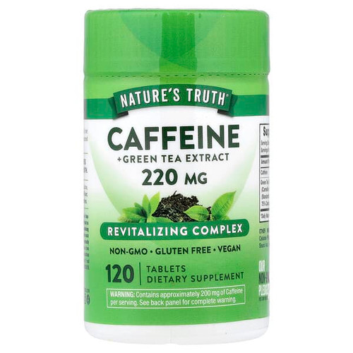 <img alt="Natures Truth, Caffeine + Green Tea Extract, 120 Tablets" title="Natures Truth, Caffeine + Green Tea Extract, 120 Tablets,840093100597"