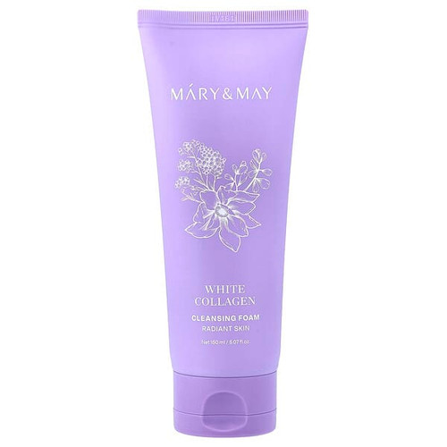 <img alt="Mary & May, White Collagen Cleansing Foam, 5.07 fl oz (150 ml)" title="Mary & May, White Collagen Cleansing Foam, 5.07 fl oz (150 ml),8809670680961"