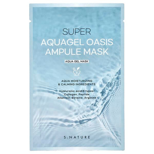 <img alt="3 PACK of S.NATURE, Super AquaGel Oasis Ampule Beauty Mask , 30 ml" title="3 PACK of S.NATURE, Super AquaGel Oasis Ampule Beauty Mask , 30 ml,8809506310567"