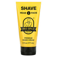<img alt="Bee Bald, Shave Head & Face, Premium Shave Cream, 6 fl oz (177 ml)" title="Bee Bald, Shave Head & Face, Premium Shave Cream, 6 fl oz (177 ml),852664004104"