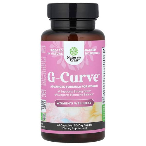 <img alt="Natures Craft, Womens Wellness, G-Curve, 60 Capsules" title="Natures Craft, Womens Wellness, G-Curve, 60 Capsules,850019770773"