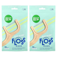 <img alt="SmartLifeCo, Duopik Floss Picks, Mint, 100 Pack" title="SmartLifeCo, Duopik Floss Picks, Mint, 100 Pack,850046079467"