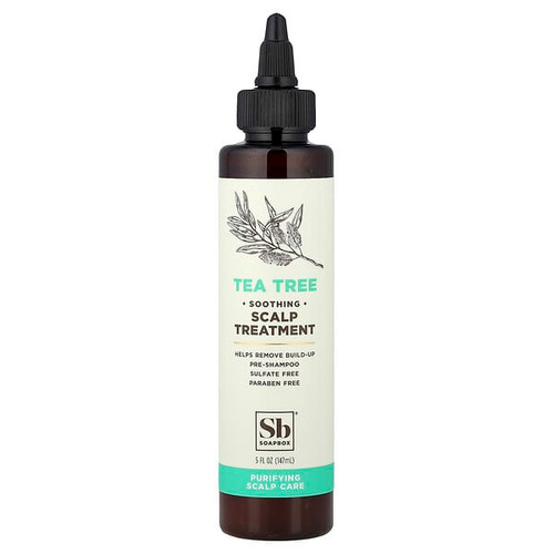 <img alt="Soapbox, Soothing Scalp Treatment, Tea Tree, 5 fl oz (147 ml)" title="Soapbox, Soothing Scalp Treatment, Tea Tree, 5 fl oz (147 ml),850002771206"