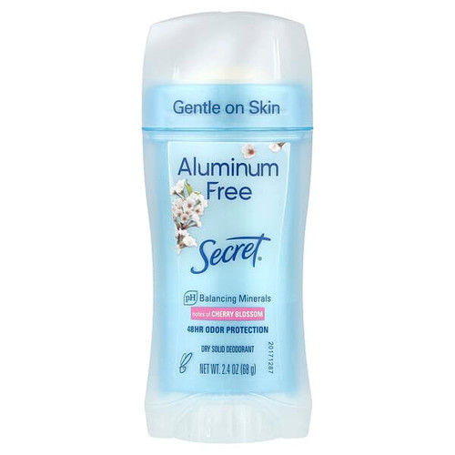 <img alt="Secret, Dry Solid Deodorant, Cherry Blossom, 2.4 oz (68 g)" title="Secret, Dry Solid Deodorant, Cherry Blossom, 2.4 oz (68 g),037000639664"