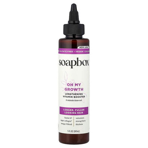 <img alt="Soapbox, Oh My Growth, Lengthening Vitamin Booster, 5 fl oz (147 ml)" title="Soapbox, Oh My Growth, Lengthening Vitamin Booster, 5 fl oz (147 ml),855174005104"
