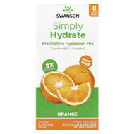 <img alt="Swanson Vitamins, Simply Hydrate, Electrolyte Hydration Mix, Orange, 8 Stick Packs 0.21 oz (5.84 g) Each" title="Swanson Vitamins, Simply Hydrate, Electrolyte Hydration Mix, Orange, 8 Stick Packs 0.21 oz (5.84 g) Each,087614119410"