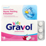 <img alt="Gravol, Kids, Motion Sickness, Children 2+, Cherry, 15 mg, 18 Tablets" title="Gravol, Kids, Motion Sickness, Children 2+, Cherry, 15 mg, 18 Tablets,022600002840"