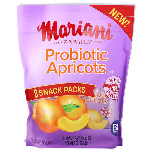 <img alt="Mariani, Probiotic Apricots, 8 Pouches, 1 oz (28.25 g) Each" title="Mariani, Probiotic Apricots, 8 Pouches, 1 oz (28.25 g) Each,071022100825"