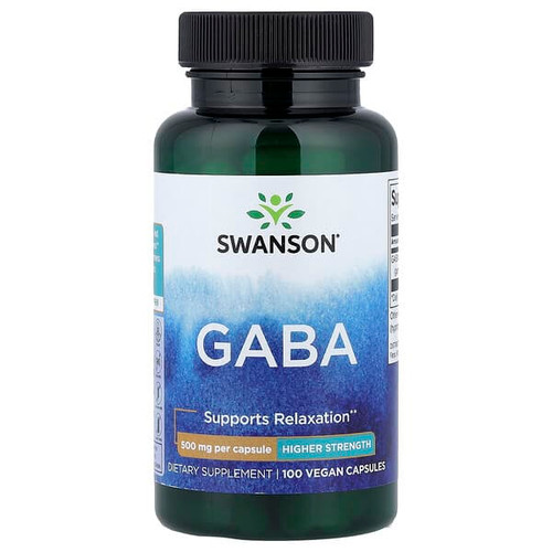 <img alt="Swanson Vitamins, GABA, 500 mg, 100 Vegan Capsules" title="Swanson Vitamins, GABA, 500 mg, 100 Vegan Capsules,087614018720"