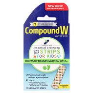 <img alt="Compound W, Wart Remover, One Step Strips, Maximum Strength, For Kids, Ages 3+, 10 Medicated Strips" title="Compound W, Wart Remover, One Step Strips, Maximum Strength, For Kids, Ages 3+, 10 Medicated Strips,075137000018"