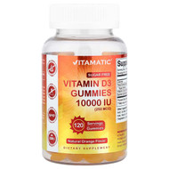 <img alt="Vitamatic, Vitamin D3 Gummies, Natural Orange, 250 mcg (10,000 IU), 120 Gummies" title="Vitamatic, Vitamin D3 Gummies, Natural Orange, 250 mcg (10,000 IU), 120 Gummies,810078472476"