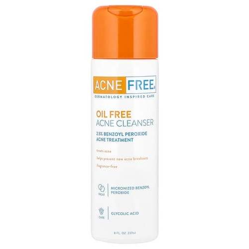 <img alt="ACNE FREE, Oil Free Acne Cleanser, Acne Treatment, Fragrance-Free, 8 fl oz (237 ml)" title="ACNE FREE, Oil Free Acne Cleanser, Acne Treatment, Fragrance-Free, 8 fl oz (237 ml),850039795176"