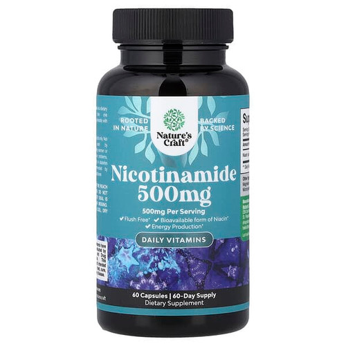 <img alt="Natures Craft, Nicotinamide , 500 mg , 60 Capsules" title="Natures Craft, Nicotinamide , 500 mg , 60 Capsules,850019770230"