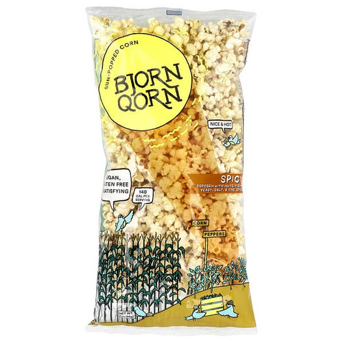 <img alt="BjornQorn, Sun-Popped Corn, Spicy, 3 oz (85 g)" title="BjornQorn, Sun-Popped Corn, Spicy, 3 oz (85 g),862211000138"