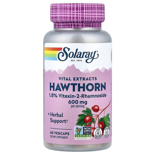 <img alt="Solaray, Vital Extracts, Hawthorn, 60 VegCaps" title="Solaray, Vital Extracts, Hawthorn, 60 VegCaps,076280036626"