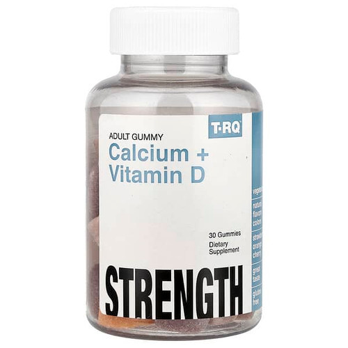 <img alt="T-RQ, Adult Gummy, Calcium + Vitamin D, Strawberry, Orange, Cherry, 30 Gummies" title="T-RQ, Adult Gummy, Calcium + Vitamin D, Strawberry, Orange, Cherry, 30 Gummies,835776001117"