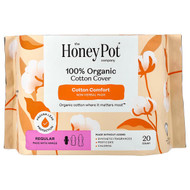 <img alt="The Honey Pot Company, 100% Organic Cotton Cover, Non-Herbal Pads with Wings, Regular, 20 Count" title="The Honey Pot Company, 100% Organic Cotton Cover, Non-Herbal Pads with Wings, Regular, 20 Count,851669008766"
