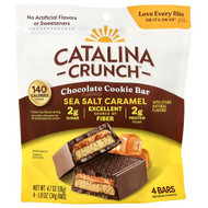 <img alt="Catalina Crunch, Chocolate Cookie Bar, Sea Salt Caramel, 4 Bars, 1.19 oz (34 g) Each" title="Catalina Crunch, Chocolate Cookie Bar, Sea Salt Caramel, 4 Bars, 1.19 oz (34 g) Each,850044112791"