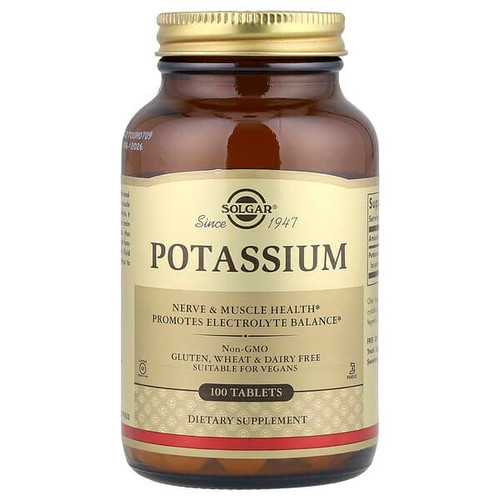 <img alt="Solgar, Potassium, 100 Tablets (99 mg per Tablet)" title="Solgar, Potassium, 100 Tablets (99 mg per Tablet),033984022607"