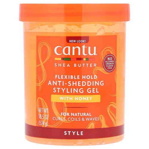 <img alt="Cantu, Shea Butter, Anti-Shedding Styling Gel With Honey, Flexible Hold, 18.5 oz (524 g)" title="Cantu, Shea Butter, Anti-Shedding Styling Gel With Honey, Flexible Hold, 18.5 oz (524 g),817513019258"
