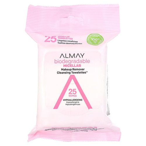 <img alt="Almay, Makeup Remover Cleansing Towelettes, With Micellar , 25 Wipes" title="Almay, Makeup Remover Cleansing Towelettes, With Micellar , 25 Wipes,309970078065"