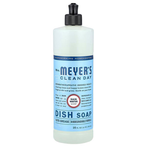 <img alt="Mrs. Meyers Clean Day, Dish Soap, Rain Water, 16 fl oz (473 ml)" title="Mrs. Meyers Clean Day, Dish Soap, Rain Water, 16 fl oz (473 ml),808124119260"