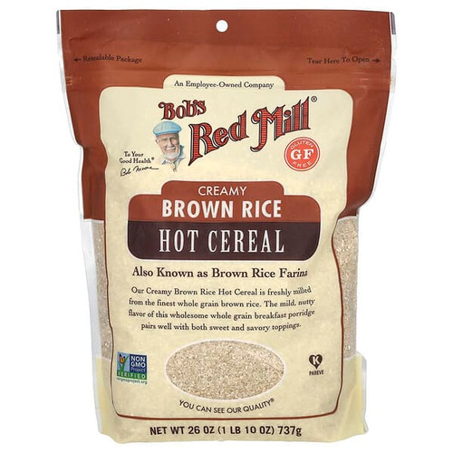 <img alt="Bobs Red Mill, Creamy Brown Rice Hot Cereal, 26 oz ( 737 g)" title="Bobs Red Mill, Creamy Brown Rice Hot Cereal, 26 oz ( 737 g),039978116093"