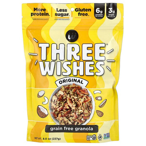 <img alt="Three Wishes, Grain Free Granola, Original, 8 oz (227 g)" title="Three Wishes, Grain Free Granola, Original, 8 oz (227 g),850016813527"