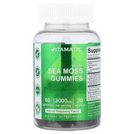 <img alt="Vitamatic, Vegan Sea Moss Gummies, Natural Raspberry, 60 Gummies" title="Vitamatic, Vegan Sea Moss Gummies, Natural Raspberry, 60 Gummies,810078471318"