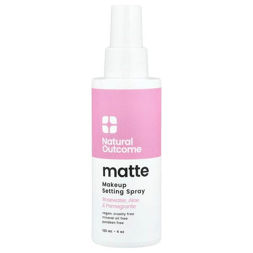 <img alt="Natural Outcome, Matte, Makeup Settling Spray, 4 oz (120 ml)" title="Natural Outcome, Matte, Makeup Settling Spray, 4 oz (120 ml),850056495110"