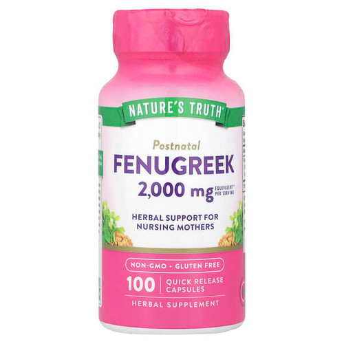 <img alt="Natures Truth, Fenugreek, 100 Quick Release Capsules (1,000 mg per Capsule)" title="Natures Truth, Fenugreek, 100 Quick Release Capsules (1,000 mg per Capsule),840093101907"