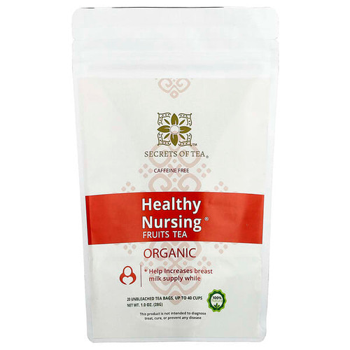 <img alt="Secrets of Tea, Healthy Nursing Fruits Tea, Caffeine Free, 20 Unbleached Tea Bags, 1 oz (28 g)" title="Secrets of Tea, Healthy Nursing Fruits Tea, Caffeine Free, 20 Unbleached Tea Bags, 1 oz (28 g),850302006633"