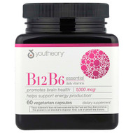 <img alt="Youtheory, B12 B6 Essential Daily Vitamins, 60 Vegetarian Capsules" title="Youtheory, B12 B6 Essential Daily Vitamins, 60 Vegetarian Capsules,850021920340"