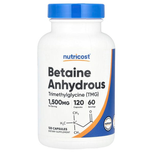 <img alt="Nutricost, Betaine Anhydrous, 120 Capsules (750 mg per Capsule)" title="Nutricost, Betaine Anhydrous, 120 Capsules (750 mg per Capsule),810139572503"