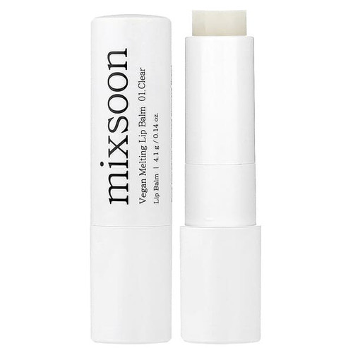 <img alt="Mixsoon, Vegan Melting Lip Balm, 01 Clear, 0.14 oz (4.1 g)" title="Mixsoon, Vegan Melting Lip Balm, 01 Clear, 0.14 oz (4.1 g),8809732910937"