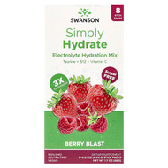 <img alt="Swanson Vitamins, Simply Hydrate, Electrolyte Hydration Mix, Berry Blast, 8 Stick Packs 0.21 oz (6.04 g) Each" title="Swanson Vitamins, Simply Hydrate, Electrolyte Hydration Mix, Berry Blast, 8 Stick Packs 0.21 oz (6.04 g) Each,087614119434"